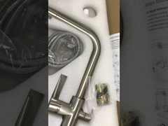 Güverteye monte edilmiş 3 in 1 Su Temizleyici Musluk Bakır Paslanmaz Çelik H330 XW200mm