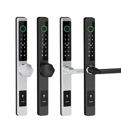 Su geçirmez IP65 Bluetooth Akıllı Kilit Al Dar Çerçeve Cam Kapı