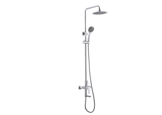 Tuz banyo duş seti duvara monte edilmiş 45° döner duş kolu ile