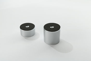 Çinko alaşımlı alüminyum mobilya sapları ve düğmeler Gümüş boya Silindirik sütun