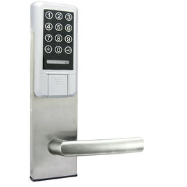 Akıllı PVD Gümüş Elektronik Kapı Kilit Anahtar / Kart / Şifre Açık Yüksek Güvenlik