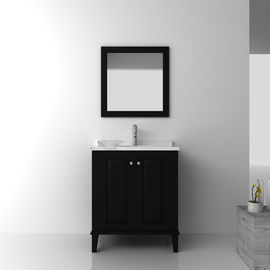 Yerde duran siyah Ahşap Banyo Dolabı / banyo mobilya setleri