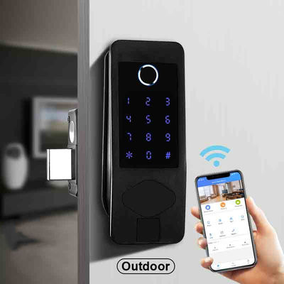 Su geçirmez kilit IP65 Dışarıda akıllı kapı kilit parmak izi kilit açma