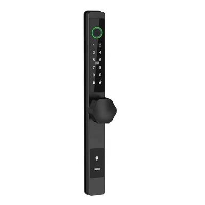 Su geçirmez IP65 Bluetooth Akıllı Kilit Al Dar Çerçeve Cam Kapı