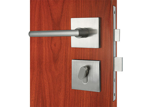 Giriş Saten Nikel Kılavuz Modern Mortise Lockset Yaka Zenk Alaşımı