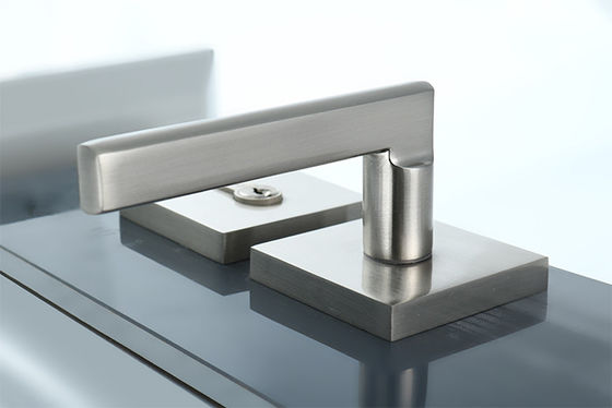 Giriş Saten Nikel Kılavuz Modern Mortise Lockset Yaka Zenk Alaşımı