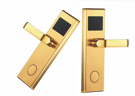 PVD Gold Modern House LOCK Otel Giriş Kilitli Kart / Kart Açık