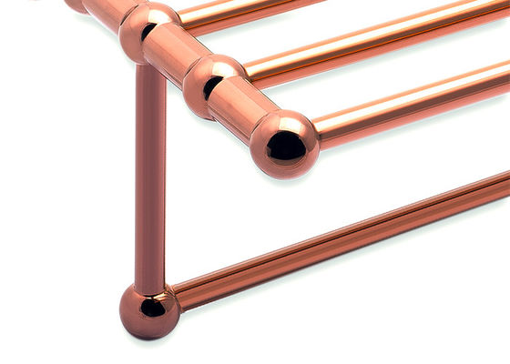 Plat Rose Gold Finishing Havlu Rafı Banyo Aksesuarları Havlu Taşları