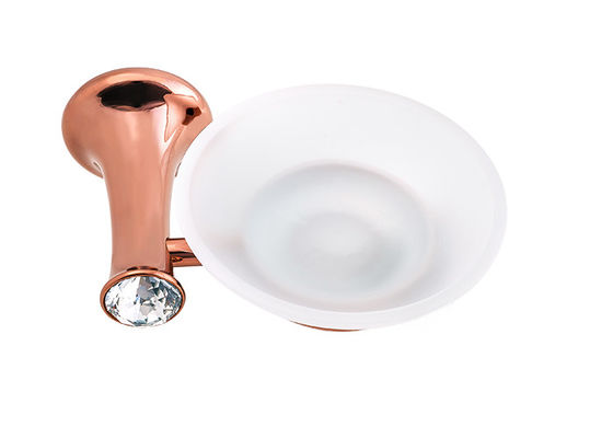 Klasik Tasarım Duvar Montajlı Banyo Aksesuarları Sabun Sahibi Sink Alaşımı ve Kristal