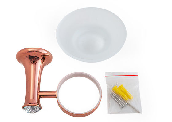 Klasik Tasarım Duvar Montajlı Banyo Aksesuarları Sabun Sahibi Sink Alaşımı ve Kristal