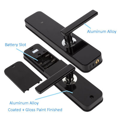 Elektronik Anahtarsız Giriş Kapı Kilitli NFC/IC Kartı El Tutma Ekranı Klavye ile Kilitlenir