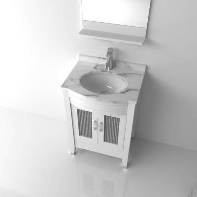 Moda dekoratif otel Banyo dolabı setleri drenaj / musluk olmadan