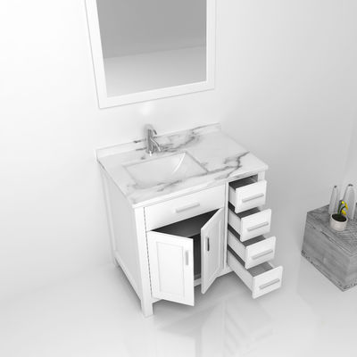 Ev Mobilya Vanity MDF Otel Banyo Küvetli Ayna Dolabı