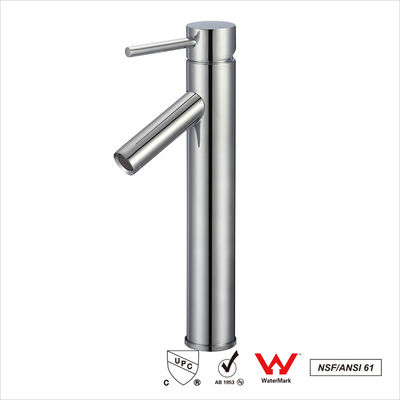 Seramik Kartrij Tek Eldivenli Lavabo Muslukları / Poli Brass Banyo Muslukları