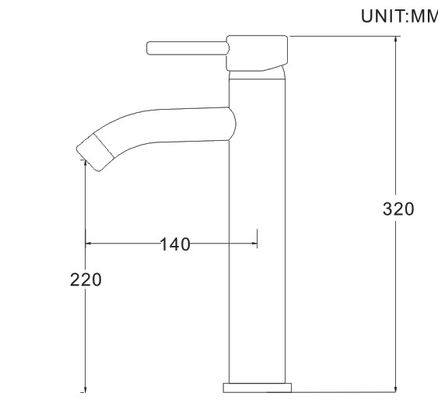Modern Lavabo Karıştırıcı Musluk / Banyo Lavabo Muslukları kaldırma Tipi