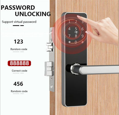 Alüminyum alaşım boyalı bitirme Bluetooth kapı kilidi Bluetooth / Wi-Fi bağlantısı ile uzaktan kumanda