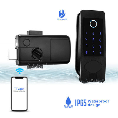 Su geçirmez kilit IP65 Dışarıda akıllı kapı kilit parmak izi kilit açma