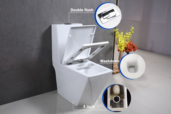 Banyo kare elmas tasarım tek parça tuvalet