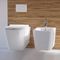 Ayarlanabilir Yükseklik Kenarsız Duvar Çöpeleme Asılı Tuvalet Kâsesi Parlak Beyaz