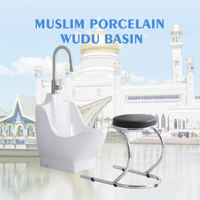 Yer tasarrufu yapan seramik wudumate kompakt ayak banyosu çekme musluk