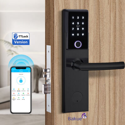 Giriş Kapısı için WiFi Bağlantılı Akıllı Kapı Kilidi, Uygulama, Kod, Kart, Bluetooth, Parmak İzi ve Mekanik Anahtar Kontrol Yöntemleri Özelliği